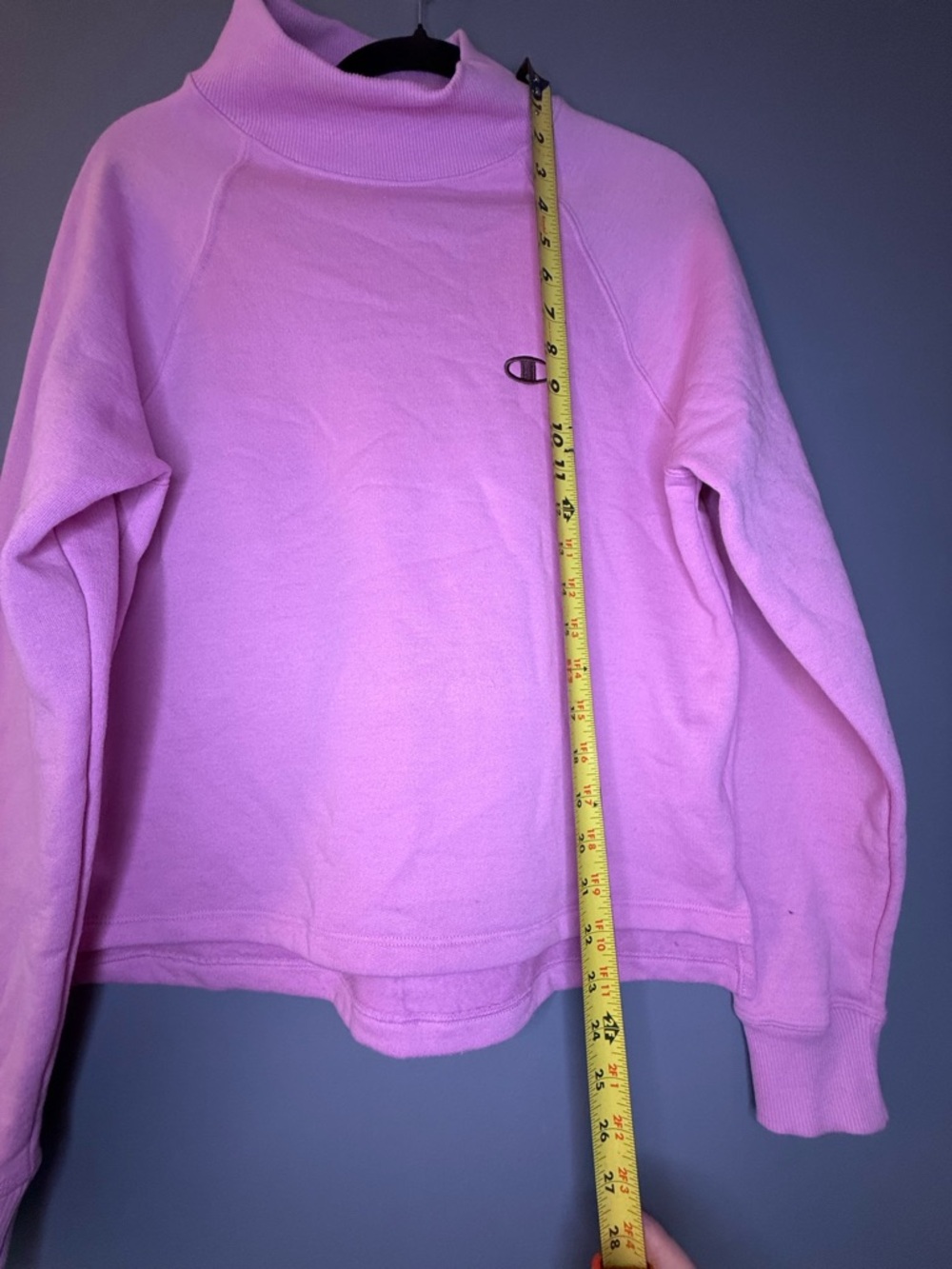 Champion Light Pink Mockneck Pullover Sweatshirt - Picture 2 of 3